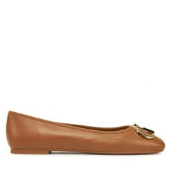 Baleriny Liu Jo. Brązowe baleriny damskie Liu Jo, bez wzorów, bez obcasa. Za 309.99 zł.