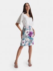 Swing Sukienka koktajlowa 5AG09300 Kolorowy Slim Fit. Sukienki damskie Swing, bez wzorów, z syntetyku, wizytowe, bez kołnierzyka, bez ramiączek. Za 859.99 zł.