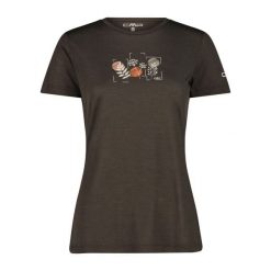 Koszulka damska CMP. Szare t-shirty damskie CMP, xl, bez wzorów, z materiału, bez kołnierzyka. Za 248.85 zł.