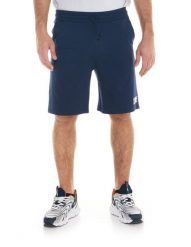 Sportowe spodenki męskie. Niebieskie szorty męskie LEONE 1947 APPAREL, bez wzorów, z bawełny, sportowe. Za 84.16 zł.