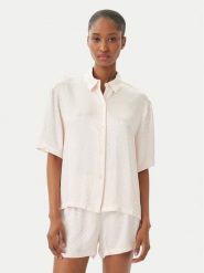 HUGO Koszulka piżamowa Style B 50561023 Różowy jasny Oversize. Czerwone koszule nocne damskie Hugo, bez wzorów, z wiskozy. Za 319.99 zł.