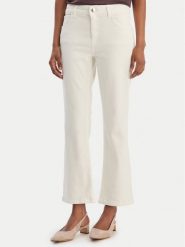 Marella Spodnie materiałowe Sfinge 2615131261 Écru Slim Fit. Spodnie materiałowe damskie Marella, bez wzorów, z bawełny. Za 479.99 zł.