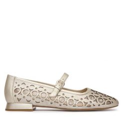 Baleriny Caprice. Szare baleriny damskie Caprice, bez wzorów, bez obcasa. Za 399.99 zł.