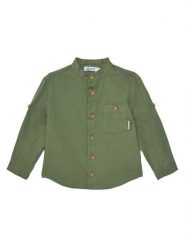 Original Marines Koszula DFP2078CM Zielony Regular Fit. Zielone koszule chłopięce Original Marines, bez wzorów, z bawełny, bez kołnierzyka, bez ramiączek. Za 69.99 zł.