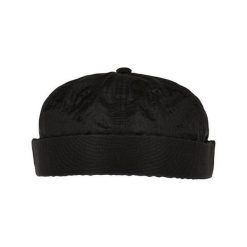 Zwykła Czapka Dokerka. Czarne czapki męskie FLEXFIT, bez wzorów, z materiału. Za 123.99 zł.