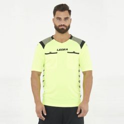 Koszulka Sędziowska PIREO. Żółte t-shirty sportowe męskie Legea, s, bez ramiączek, do piłki nożnej. W wyprzedaży za 64.00 zł.
