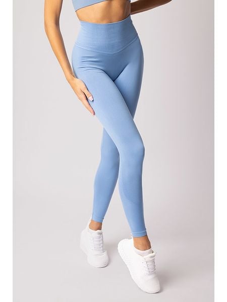 Spaio Legginsy sportowe "Adapt" w kolorze błękitnym rozmiar: S. Niebieskie legginsy damskie Spaio, s, bez wzorów, z materiału. Za 143.90 zł.