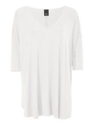 Heine Koszulka w kolorze białym rozmiar: 44/46. Białe t-shirty damskie Heine, bez wzorów, bez kołnierzyka. Za 109.78 zł.