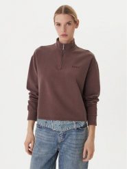 RVCA Bluza Glory 23B033505 Brązowy Relaxed Fit. Brązowe bluzy bez kaptura damskie RVCA, l, z bawełny. Za 299.99 zł.