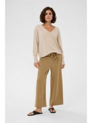 Kaffe Sweter w kolorze beżowym rozmiar: XL. Brązowe swetry klasyczne damskie Kaffe, xl, bez kołnierzyka. Za 96.60 zł.