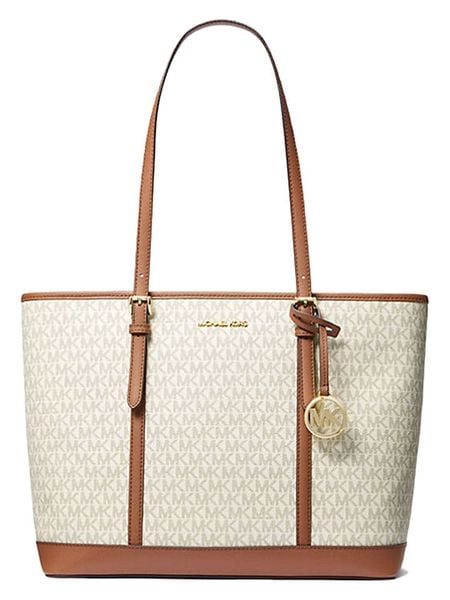 Michael Kors Shopper bag w kolorze kremowo-karmelowym - 43 x 29 x 16 cm rozmiar: onesize. Brązowe shopper bag damskie Michael Kors, bez wzorów, z materiału, na ramię, bez dodatków. Za 788.81 zł.