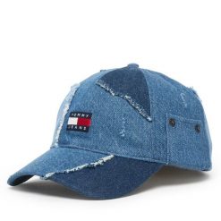 Czapka z daszkiem Tommy Hilfiger. Niebieskie czapki męskie Tommy Hilfiger, bez wzorów. Za 211.99 zł.