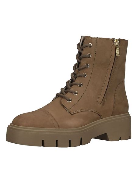 Ara Shoes Skórzane botki w kolorze jasnobrązowym rozmiar: 40. Brązowe botki damskie Ara Shoes, bez obcasa, bez zapięcia. Za 219.08 zł.