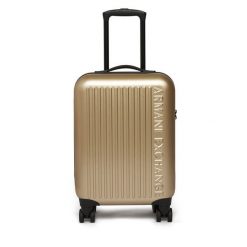 Walizka kabinowa Armani Exchange. Żółte walizki męskie Armani Exchange, bez wzorów. Za 909.99 zł.