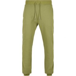 Spodnie Urban Classics organic basic. Zielone spodnie materiałowe męskie Urban Classics, bez wzorów. Za 237.00 zł.