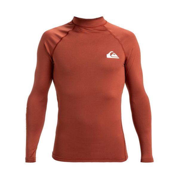 Koszulka surfingowa z długim rękawem UPF 50 dla Mężczyzn EVERYDAY Brązowy. Brązowe koszulki męskie z długim rękawem Quiksilver, m, z elastanu. Za 159.99 zł.