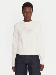 HUGO Sweter Slogix_B 50548145 Beżowy Relaxed Fit. Brązowe swetry klasyczne damskie Hugo, xs, z syntetyku, bez kołnierzyka. Za 419.99 zł.