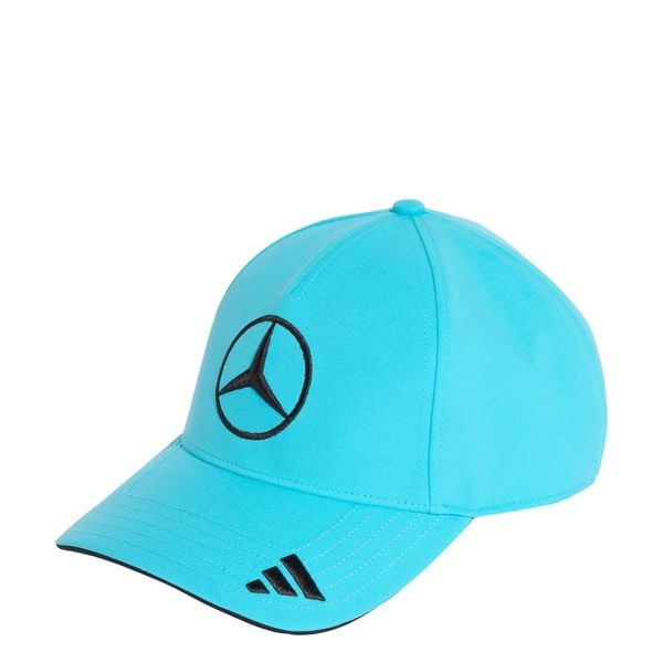 Czapka Mercedes-Amg Petronas Formula 1 Team George Russell. Niebieskie czapki męskie Adidas, bez wzorów, z materiału. Za 239.00 zł.