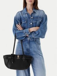 Guess Torebka Yesba HWBG78 33080 Czarny. Czarne torebki klasyczne damskie Guess, z aplikacjami, ze skóry, bez dodatków. Za 639.99 zł.