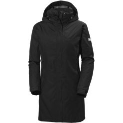 Płaszcz ocieplany dla kobiet Helly Hansen Aden. Czarne kurtki przeciwdeszczowe damskie CEP, s, bez kaptura, primaloft. Za 698.50 zł.