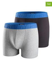 Replay Underwear Bokserki (2 pary) w kolorze szarym i granatowym rozmiar: S. Niebieskie bokserki męskie Replay Underwear, bez wzorów. Za 43.99 zł.
