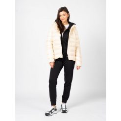 Kurtka turystyczna damska Down Jacket. Brązowe kurtki damskie CHAMPION, xl, bez wzorów, z poliesteru, z kapturem. Za 313.00 zł.