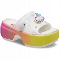 Klapki Dla Dorosłych Crocs Care Bears Stomp Slide. Białe klapki i japonki męskie Crocs, z materiału. Za 300.99 zł.