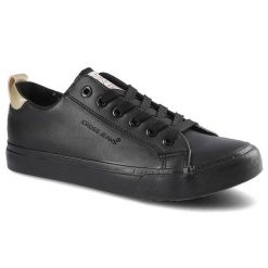 Czarne Trampki Cross Jeans Damskie Modne Półbuty. Czarne półbuty damskie Cross Jeans, bez wzorów, z jeansu. Za 99.00 zł.