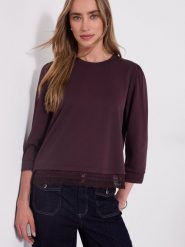 Street One Koszulka Kobiety lila, 44. T-shirty damskie Street One, bez wzorów, bez kołnierzyka. Za 229.95 zł.