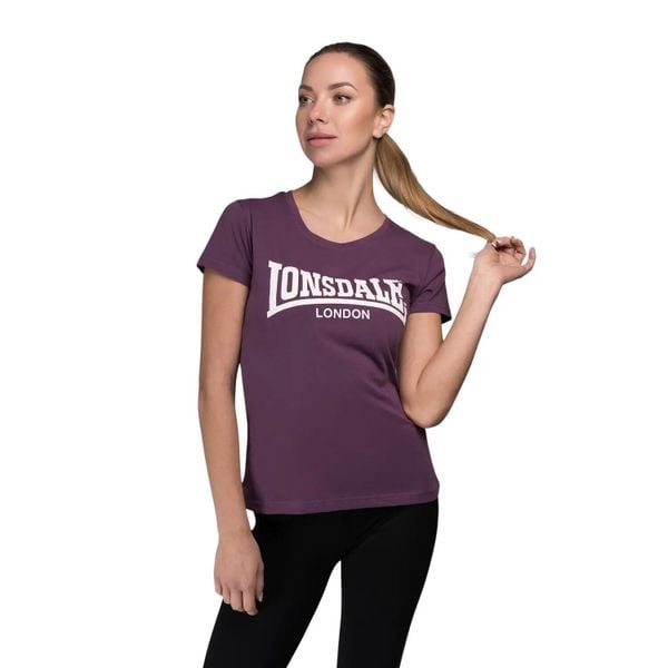 Koszulka damska Lonsdale Cartmel. Czarne bluzki sportowe damskie Lonsdale, xl, z bawełny, bez kołnierzyka, bez ramiączek. Za 118.00 zł.