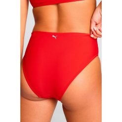 Dół od bikini z wysokim stanem, czerwony. Czerwone bikini damskie Puma, bez wzorów. Za 151.99 zł.