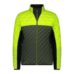 Kurtka puchowa CMP Unlimitech. Zielone kurtki męskie CMP, bez wzorów, z puchu, sportowe, bez kaptura. Za 622.25 zł.
