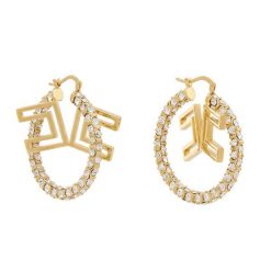 Kolczyki Elisabetta Franchi. Żółte kolczyki damskie Elisabetta Franchi, złote. Za 1,409.00 zł.