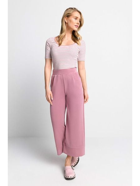 Rich & Royal Top w kolorze jasnoróżowo-białym rozmiar: XS. Białe topy damskie Rich & Royal, xs, bez wzorów, z bawełny, bez kołnierzyka. Za 52.17 zł.