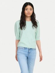 ONLY Sweter Rica 15318551 Zielony Regular Fit. Zielone swetry klasyczne damskie Only, xs, z syntetyku, bez kołnierzyka. Za 139.99 zł.