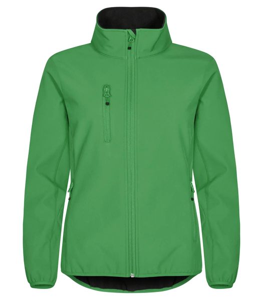 Clique Classic Softshell Jacket Damska - 3-warstwowa, 96% poliester z. Zielone kurtki softshell damskie CLIQUE, xl, bez wzorów, z poliesteru, bez kaptura. Za 265.43 zł.