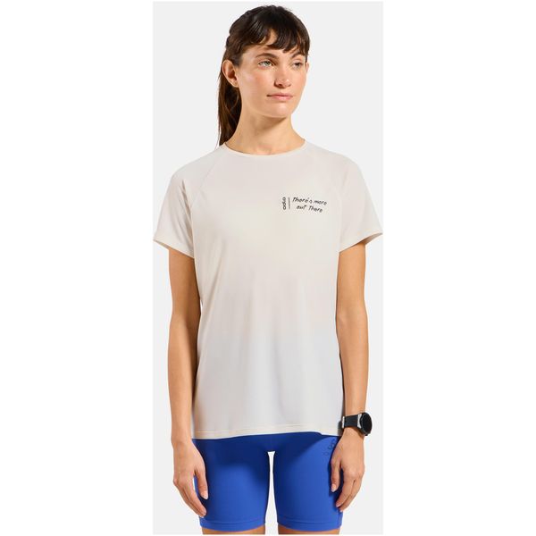 Koszulka z krótkim rękawem damska ODLO T-shirt crew neck s/s ESSENTIAL PRINT. Brązowe t-shirty damskie Odlo, l, bez wzorów, z poliesteru, bez kołnierzyka. Za 179.99 zł.