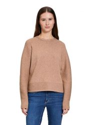 BETTY & CO Sweter w kolorze karmelowym rozmiar: 42. Brązowe swetry klasyczne damskie Betty & Co., prążkowane, bez kołnierzyka. Za 122.38 zł.