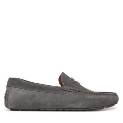 Mokasyny BOSS. Szare mokasyny męskie Boss. Za 519.99 zł.