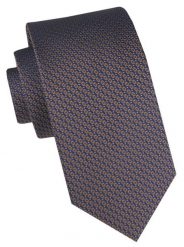 Klasyczny, Męski Krawat Alties - Granat w Drobny Wzorek. Niebieskie krawaty i muchy męskie Alties, bez wzorów, z tkaniny, eleganckie. Za 49.00 zł.