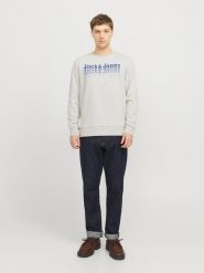 Jack & Jones Bluza w kolorze szarym rozmiar: XXL. Szare bluzy bez kaptura męskie Jack & Jones, xxl. Za 37.03 zł.