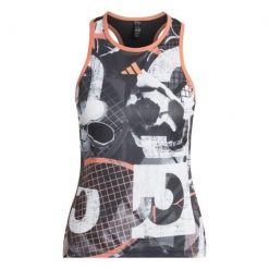 Damski tank top adidas Club Graph. Białe topy damskie Adidas, l, bez wzorów, bez ramiączek. Za 190.50 zł.