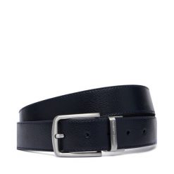 Pasek Emporio Armani. Niebieskie paski męskie Emporio Armani, bez wzorów. Za 569.99 zł.
