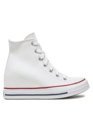 Converse Trampki Chuck Taylor All Star Wedge Platform A11908C Biały. Białe trampki i tenisówki damskie Converse, bez wzorów, z materiału. Za 339.99 zł.