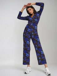 Monki Kombinezon w kolorze granatowo-czarnym rozmiar: 34. Czarne kombinezony damskie Monki, bez wzorów, bez kołnierzyka, bez ramiączek. Za 60.99 zł.