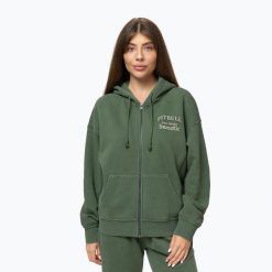 Bluza damska Pitbull Sweetie Hooded Zip. Zielone bluzy sportowe damskie PITBULL, l, z bawełny. Za 189.99 zł.