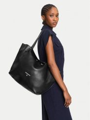 Patrizia Pepe Torebka 2B0130/L148 Czarny. Czarne torebki klasyczne damskie Patrizia Pepe, bez wzorów, ze skóry, bez dodatków. Za 1,289.00 zł.