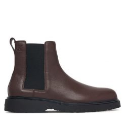 Sztyblety Calvin Klein. Brązowe sztyblety męskie CALVIN KLEIN, bez zapięcia. Za 649.99 zł.