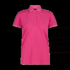 Koszulka damska turystyczna CMP 34D5996. Czerwone t-shirty damskie CMP, xs, bez wzorów, bez kołnierzyka. Za 148.50 zł.