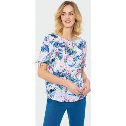 Top z nadrukiem. Topy damskie Greenpoint, bez wzorów, z elastanu, bez kołnierzyka. Za 19.99 zł.